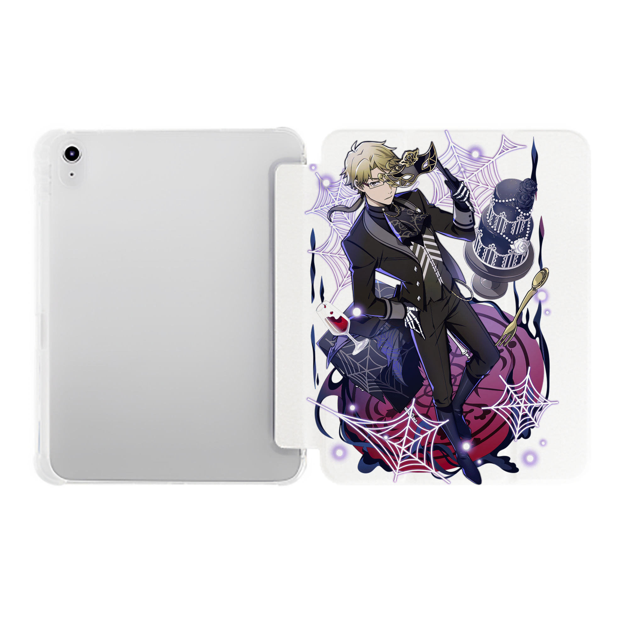 （画像用） 文豪ストレイドッグス Bungo Stray Dogs IPad ケース ペン収納付き 三つ折りスタンド PUレザー×シリコン 対応機種9.5/10.5/10.9インチ